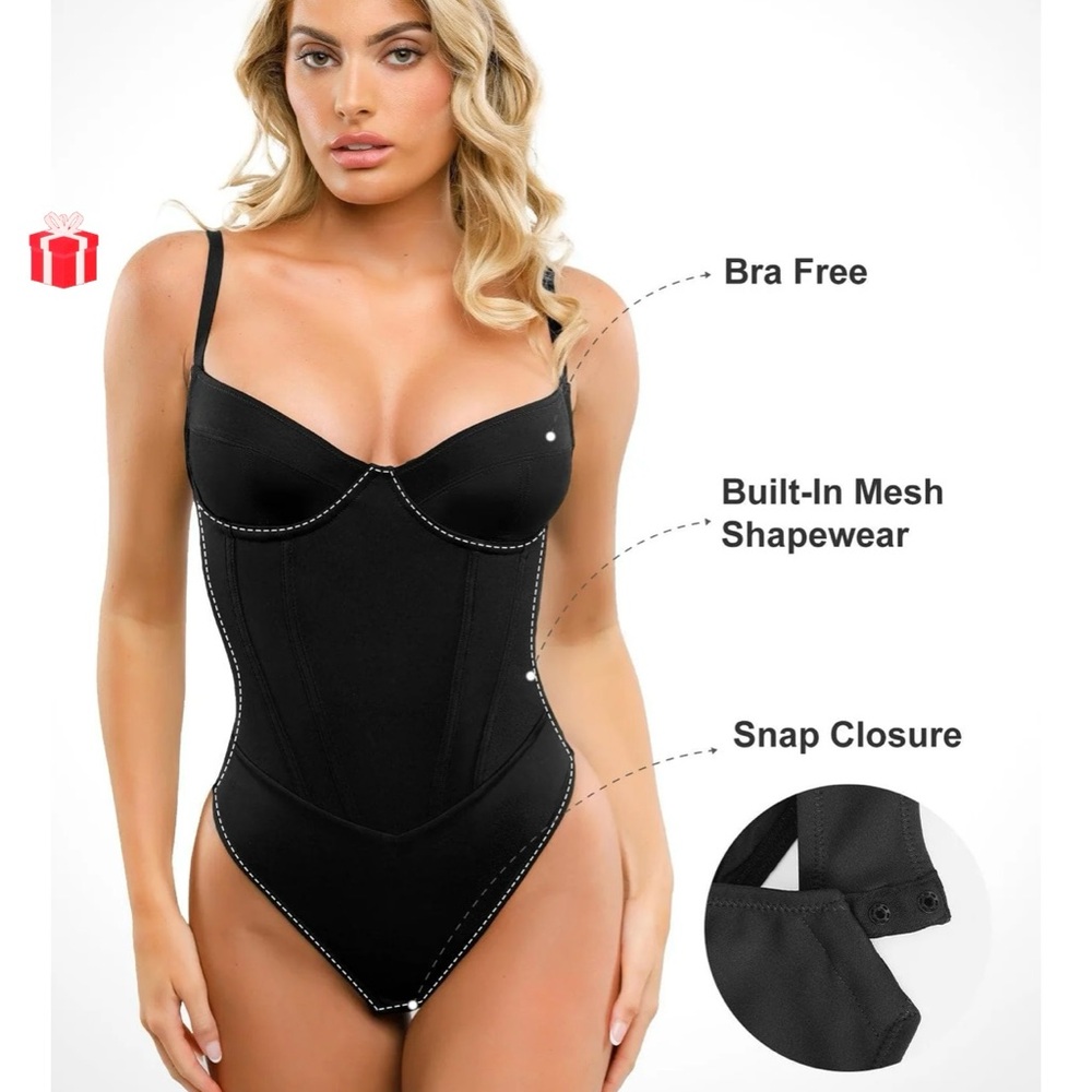 Popilush  Shapewear Bodysuit Corset Style thong